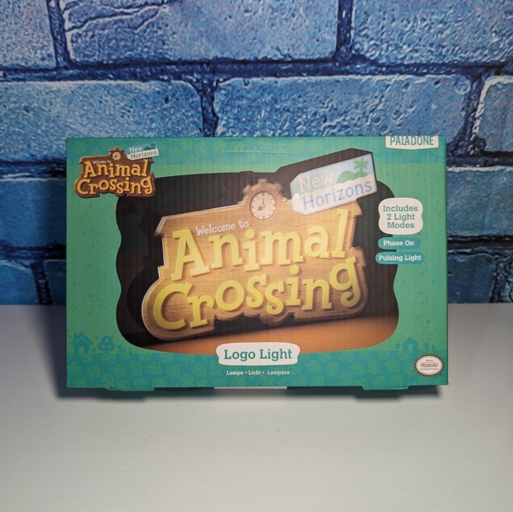 Brand New Official Animal Crossing New Horizons Logo Light with 2 Light Modes